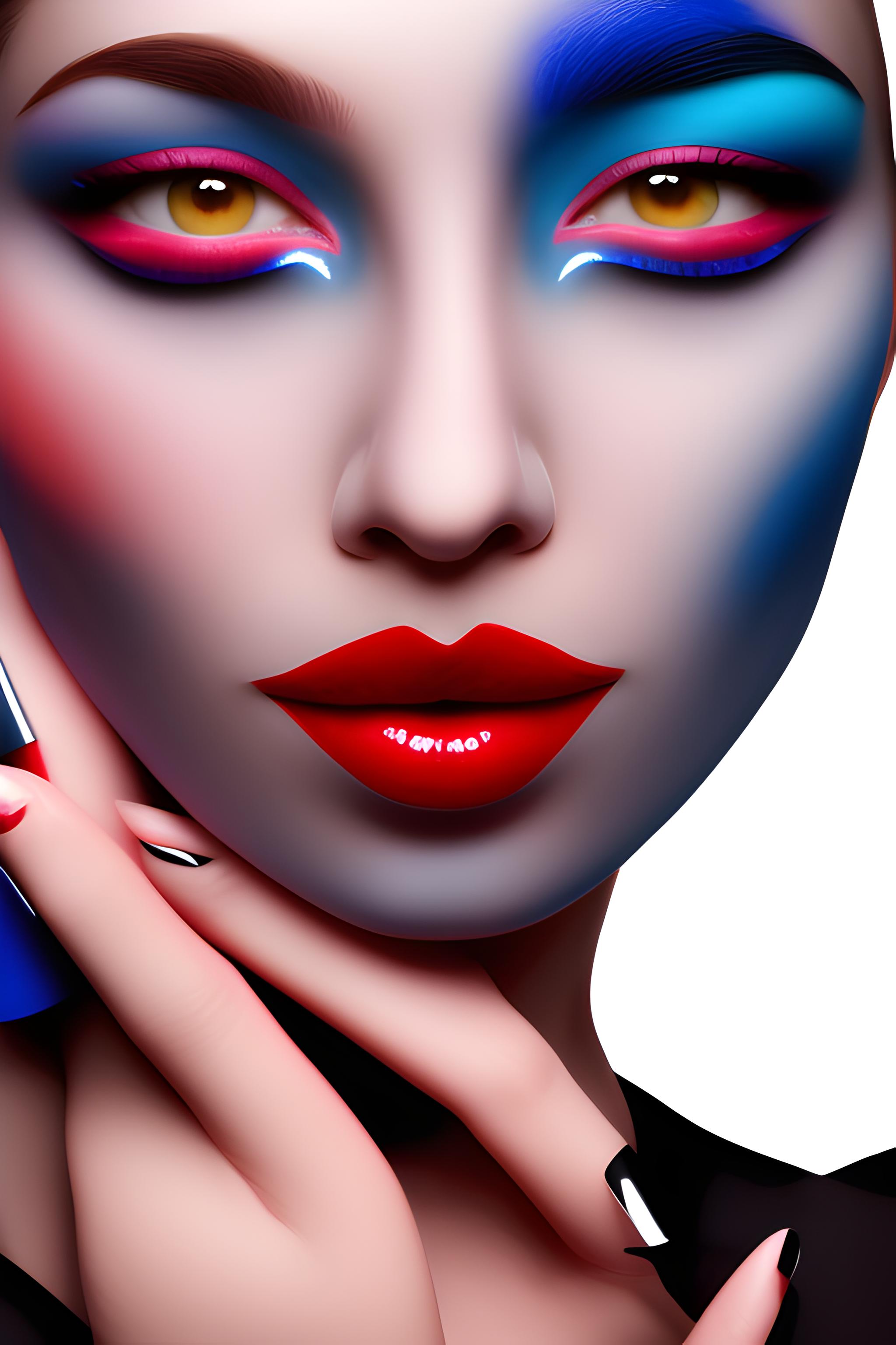 Red Lipstick With Blue Undertones
